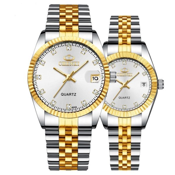 montre couple élégante