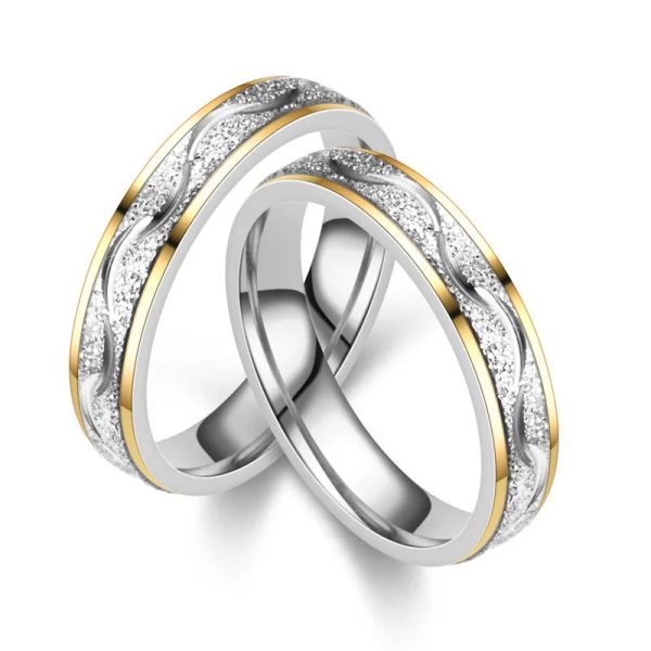 Bague Effet Givré Couple